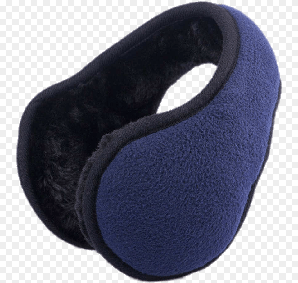 Blue Foldable Earmuffs Leather, Cushion, Home Decor, Clothing, Fleece Free Png