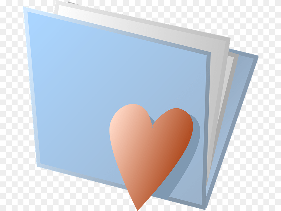 Blue Folder With Heart Clip Art Transparent Cartoon Dossier, Blackboard Free Png