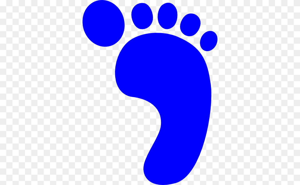 Blue Foot Clip Art, Footprint Free Png Download