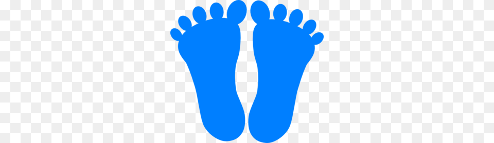 Blue Footprints Clipart, Footprint Png Image