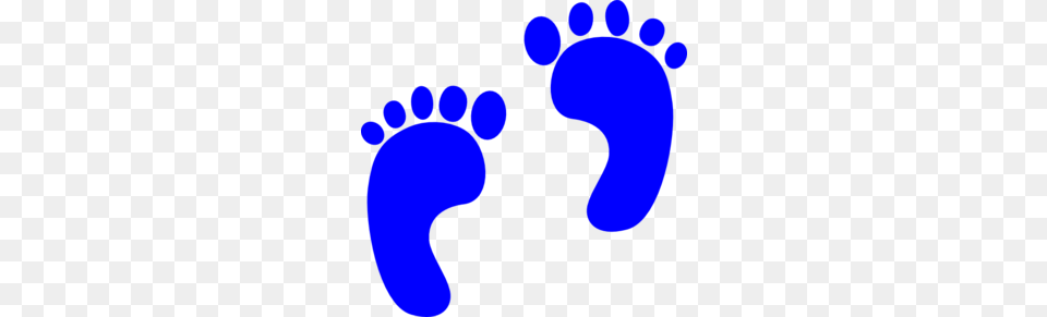 Blue Footprints Clipart, Footprint, Person Free Png