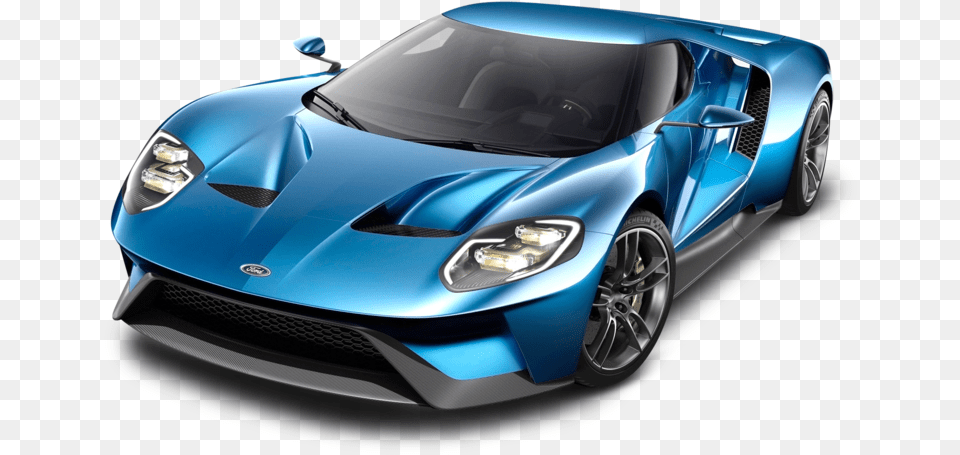 Blue Ford Gt Car Image Ford Gt, Vehicle, Coupe, Transportation, Sports Car Png