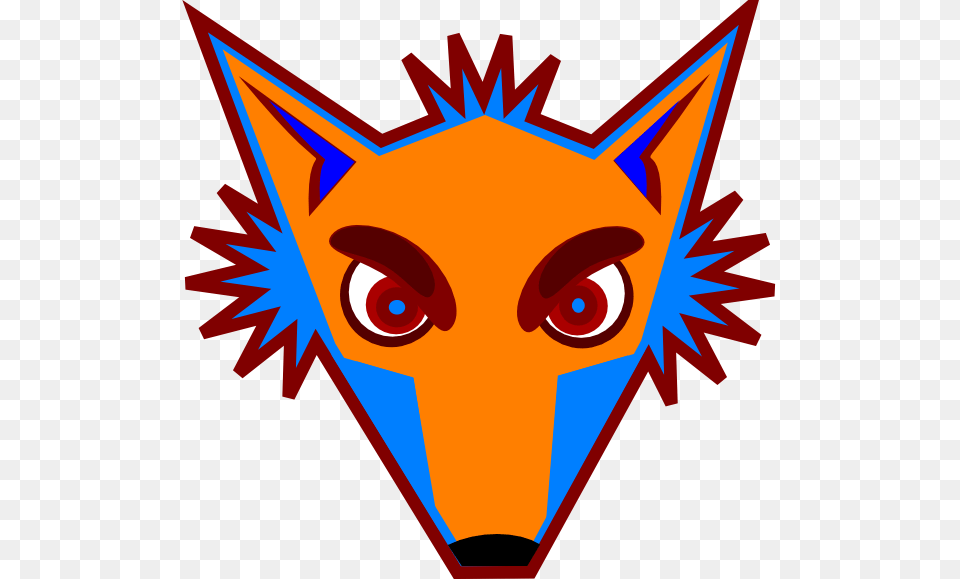 Blue Fox Head Clip Art Red Fox Drawing Face, Animal, Fish, Sea Life, Shark Free Png