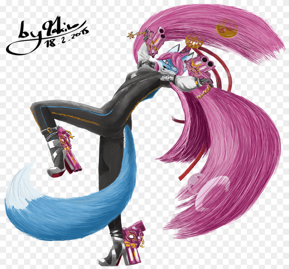 Blue Foxyfied Bayonetta, Book, Comics, Publication, Adult Free Transparent Png