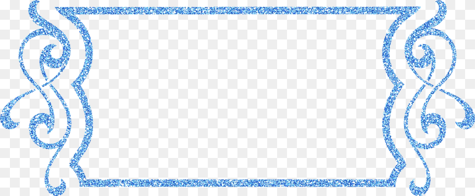 Blue Frame With Pattern Image Glitter Frame Background, Blackboard, Text Free Transparent Png