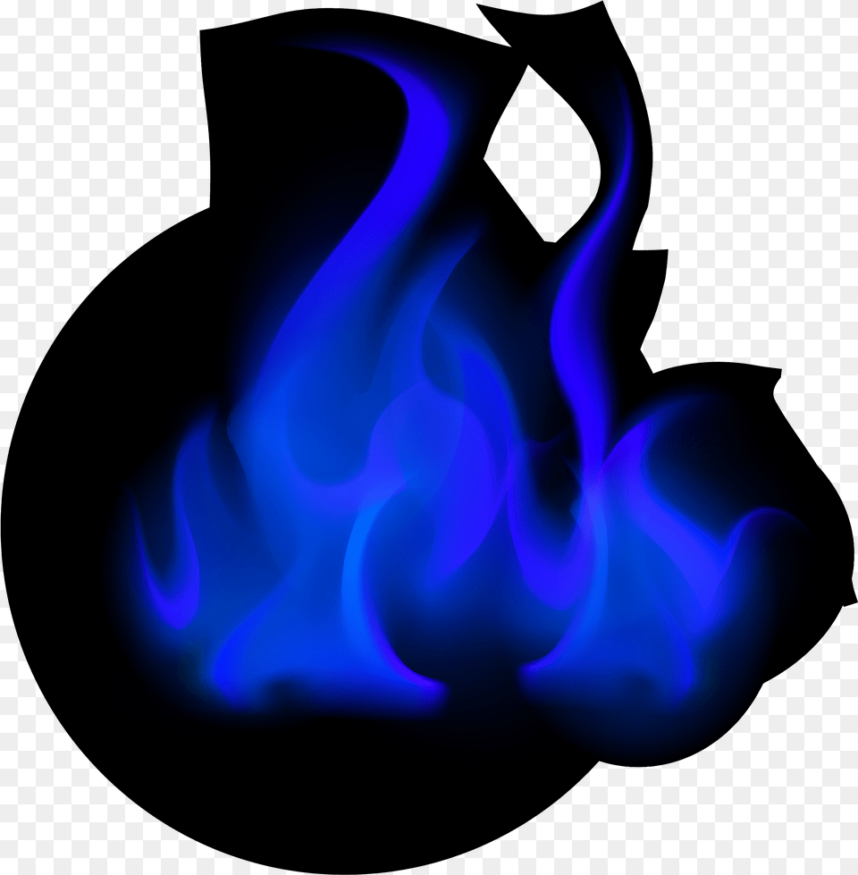 Blue Fresh Flame Effect Element Flame, Fire, Person Png Image
