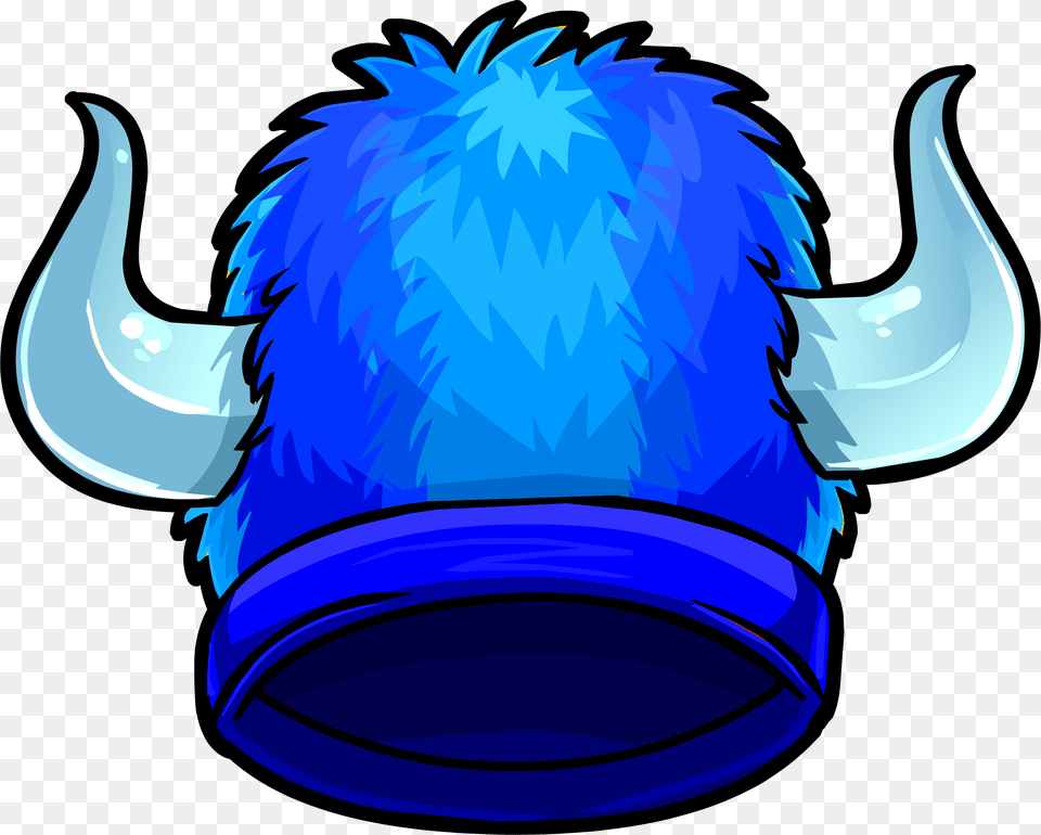 Blue Fuzzy Viking Hat Transparent Viking Helmet Club Penguin Png