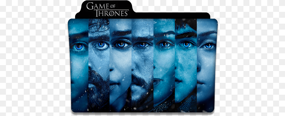 Blue Game Of Thrones Folder Icon, Art, Collage, Head, Person Png