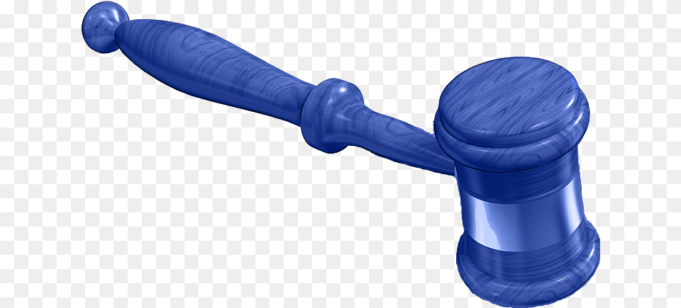 Blue Gavel, Device, Hammer, Tool, Smoke Pipe Png Image