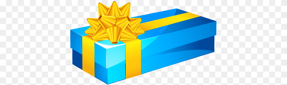 Blue Gift Box Clipart Free Transparent Png