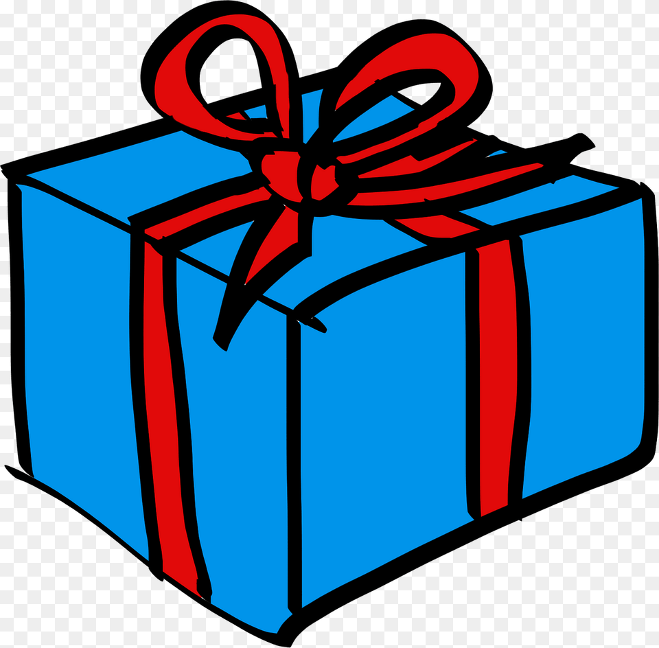 Blue Gift Box Clipart Png Image