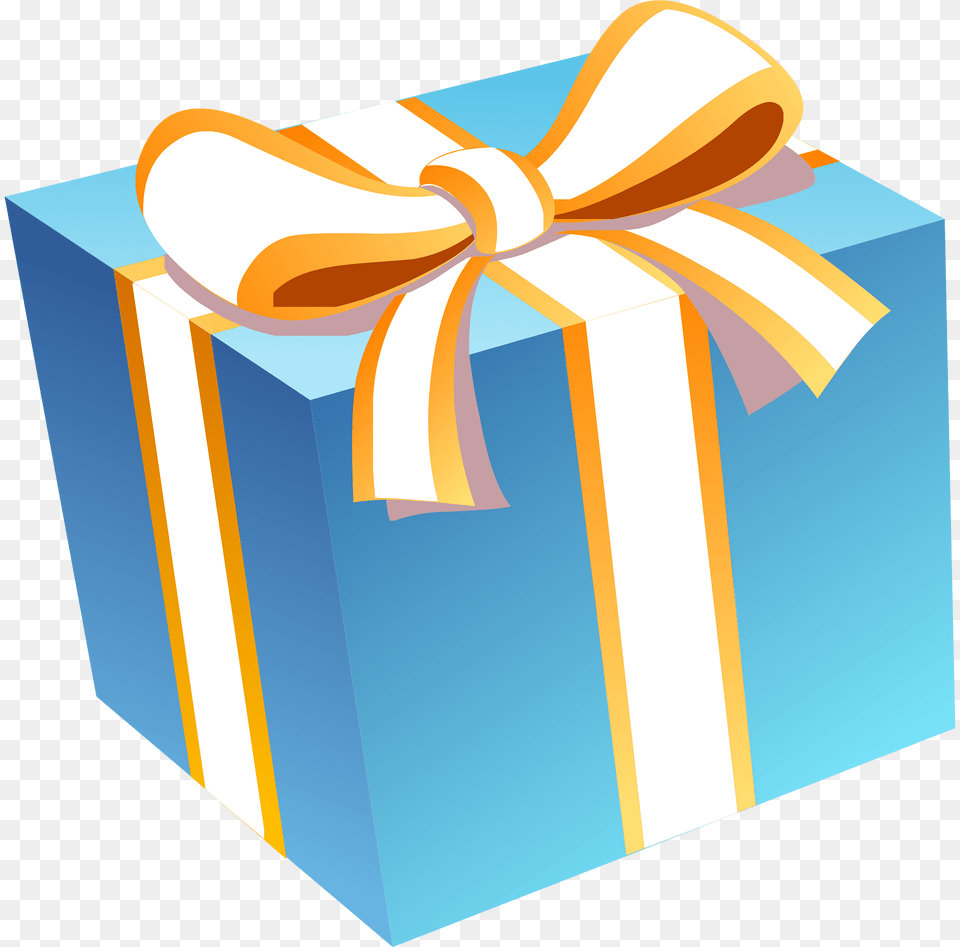 Blue Gift Box Clipart Free Transparent Png