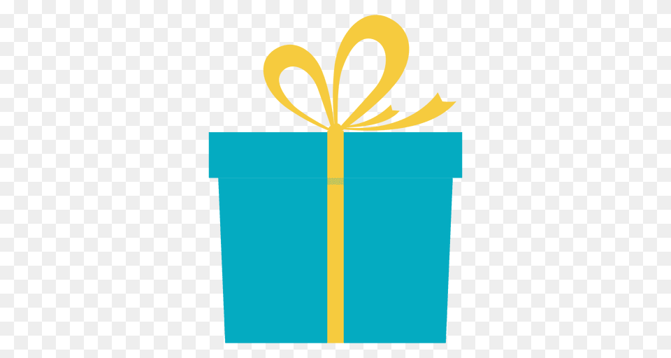 Blue Gift Box Yellow Bow Icon, Cross, Symbol Free Transparent Png