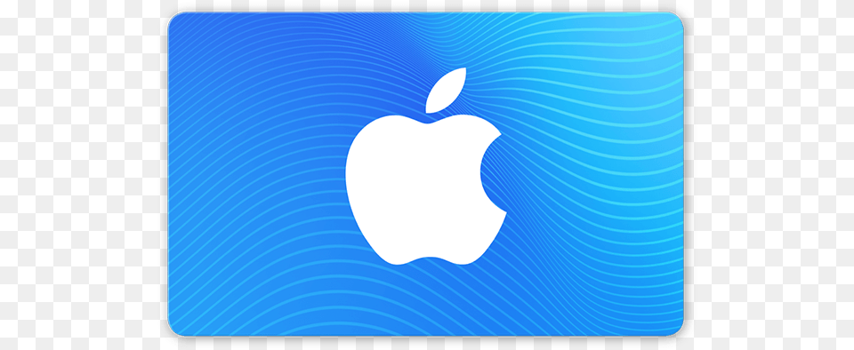 Blue Gift Card With The Apple Logo Itunes And App Store Gift Card, Mat Png Image