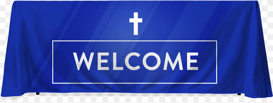 Blue Glass Welcome Banner, Flag, Text, Altar, Architecture Png Image
