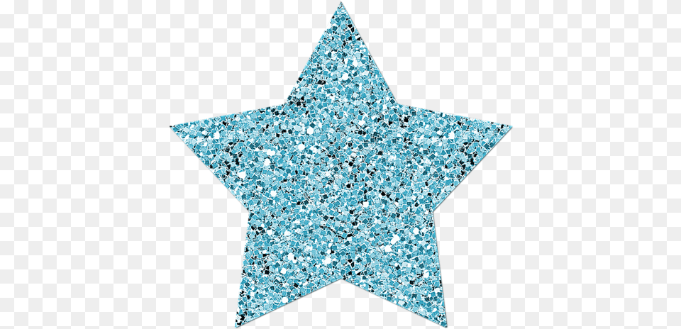 Blue Glitter Star Image Blue Glitter Star, Symbol, Cross, Star Symbol Png