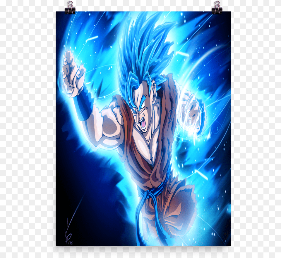 Blue Goku Poster, Book, Comics, Publication, Person Png