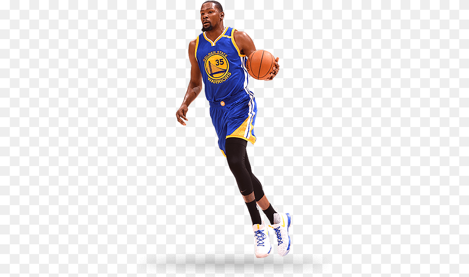 Blue Golden Basketball Warriors Player State Transparent Kevin Durant, Shoe, Clothing, Footwear, Person Png Image