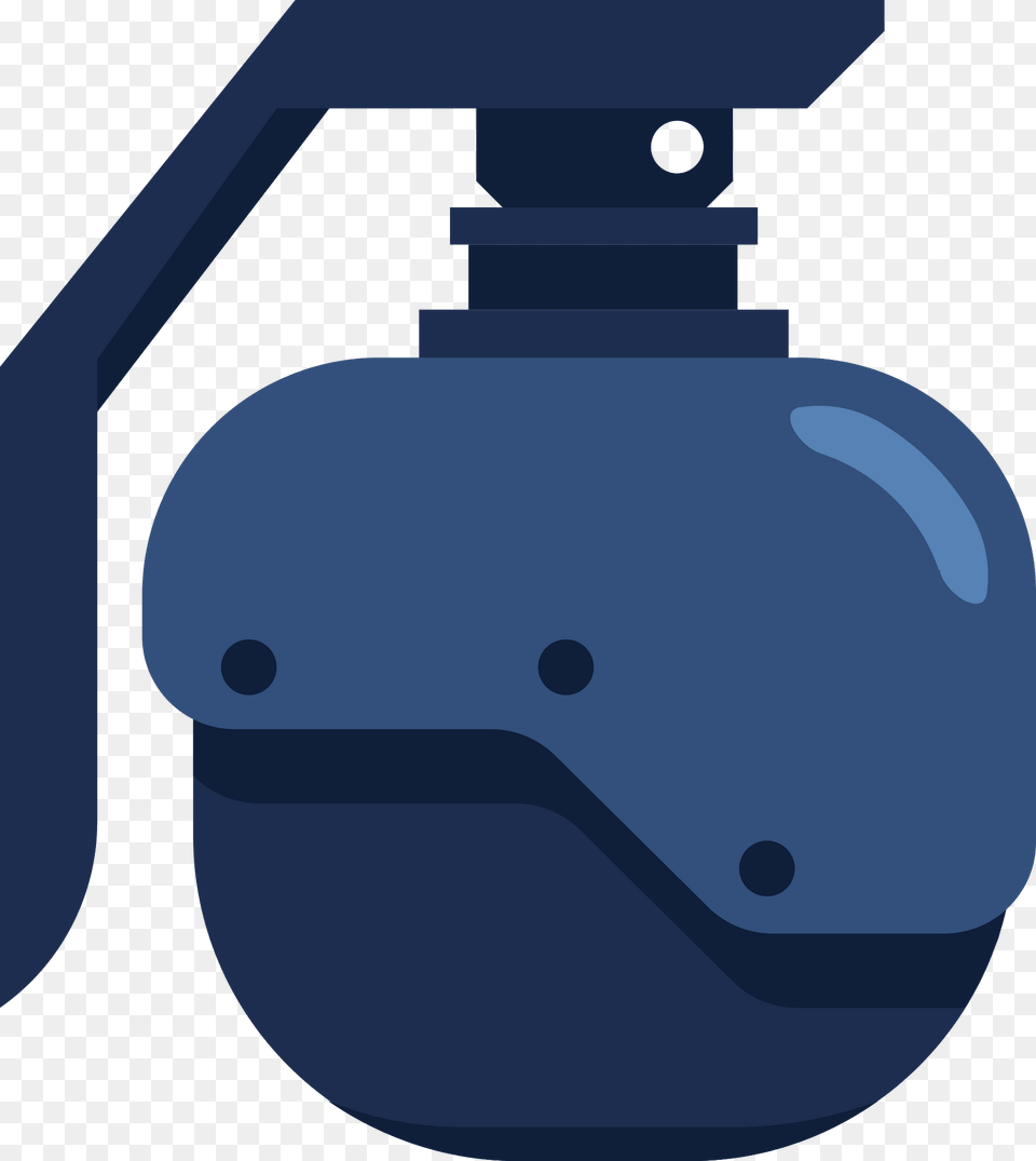 Blue Granade Clipart, Bottle, Helmet, Machine Png Image