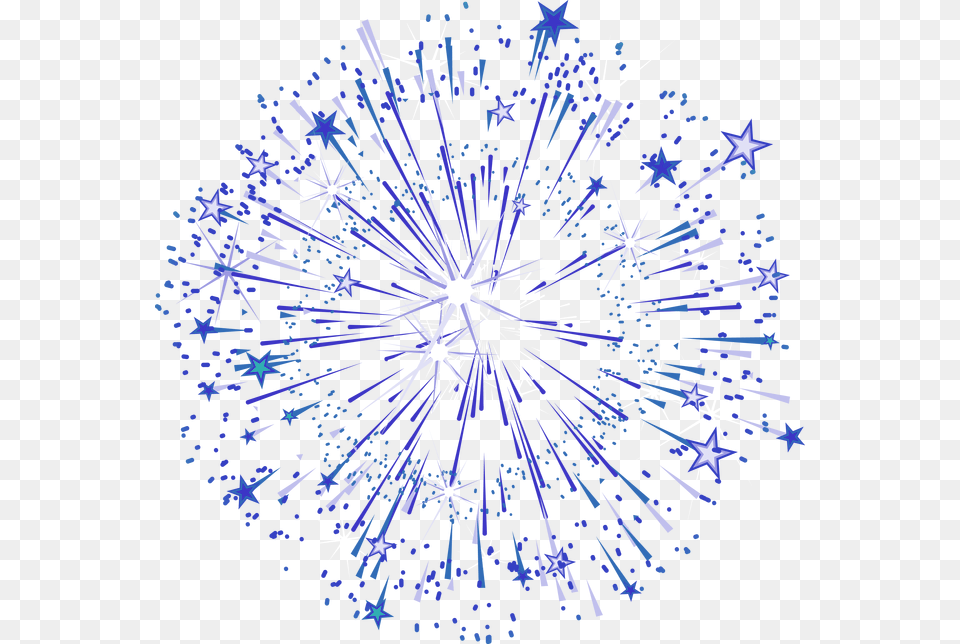 Blue Graphic Star Simple Fireworks Effect Elements Fireworks And Stars Transparent Background, Lighting, Nature, Outdoors, Machine Png