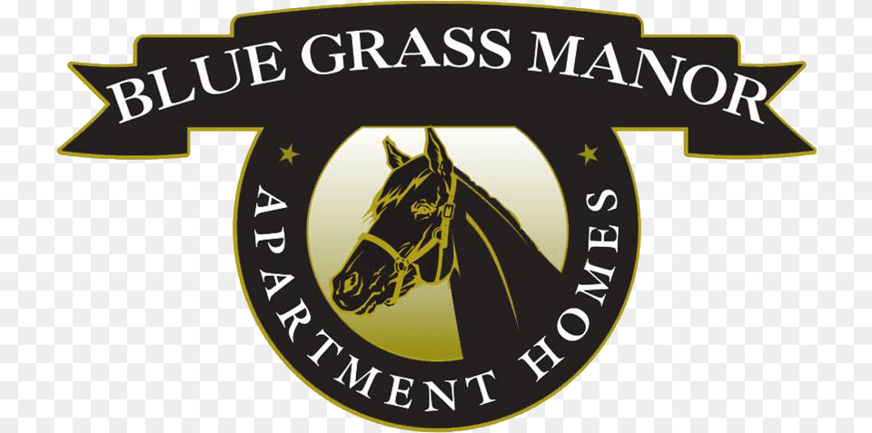 Blue Grass Manor Horse Supplies, Logo, Animal, Colt Horse, Mammal Free Png