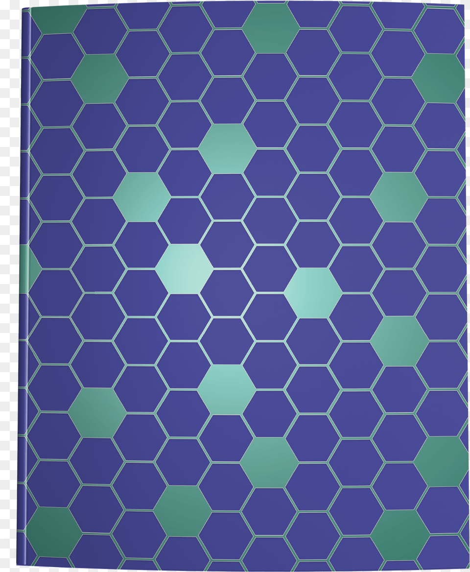 Blue Green Hexagon Notebook Cover Sticker, Pattern, Texture, Food, Honey Free Transparent Png