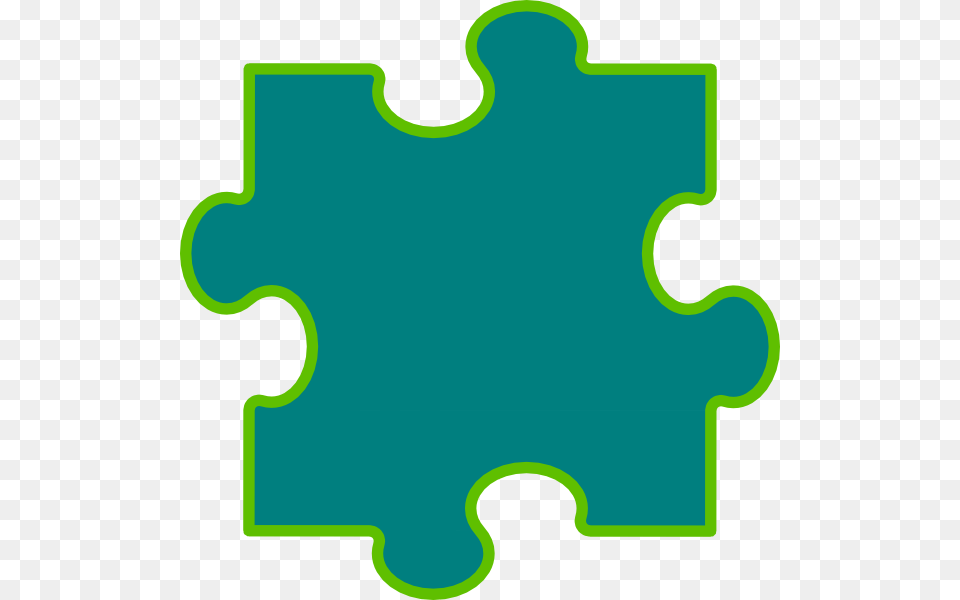 Blue Green Puzzle Piece Clip Art For Web, Game, Jigsaw Puzzle Free Transparent Png