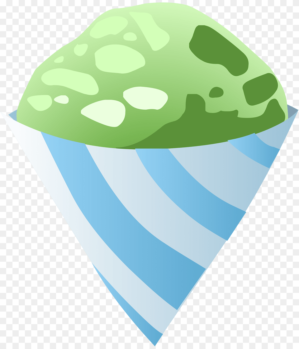 Blue Green Snow Cone Clipart, Cream, Dessert, Food, Ice Cream Free Png Download