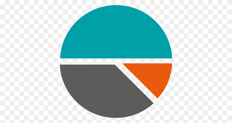 Blue Grey Orange Pie Chart, Pie Chart Free Png Download