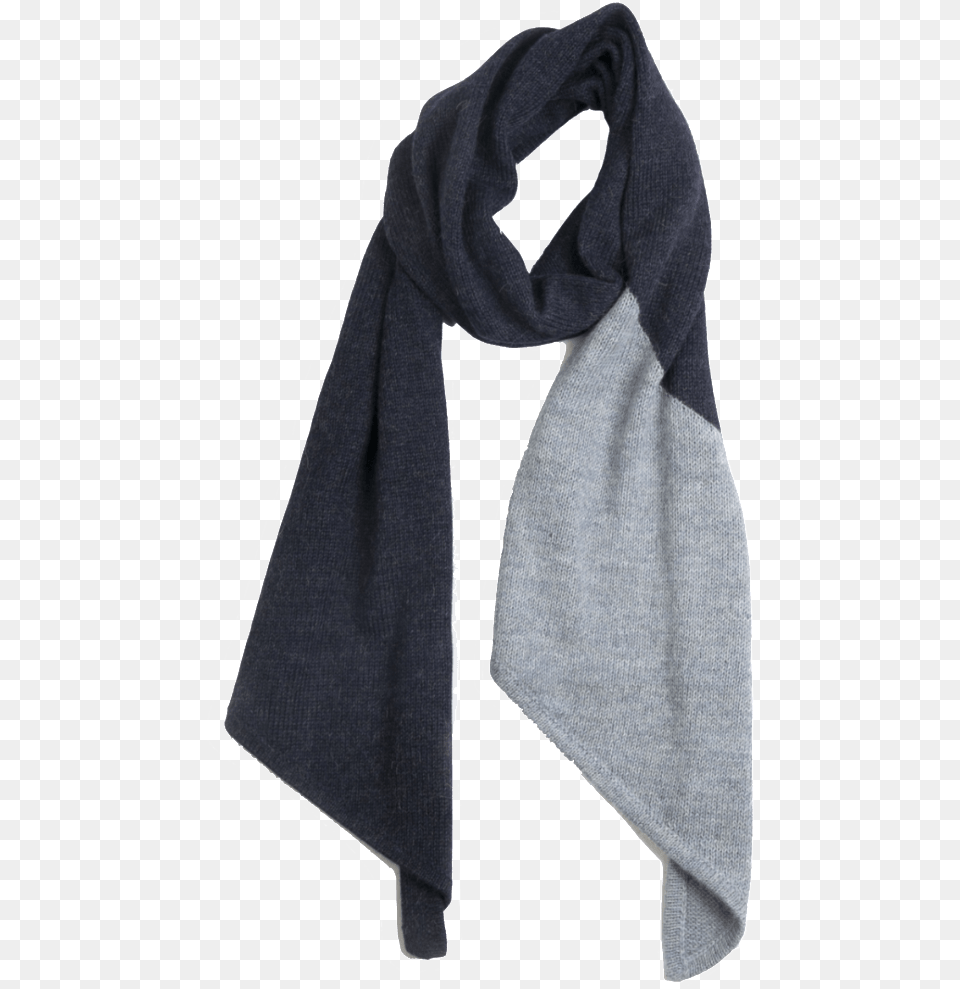 Blue Grey Scarf Scarves, Clothing, Stole, Coat Free Png