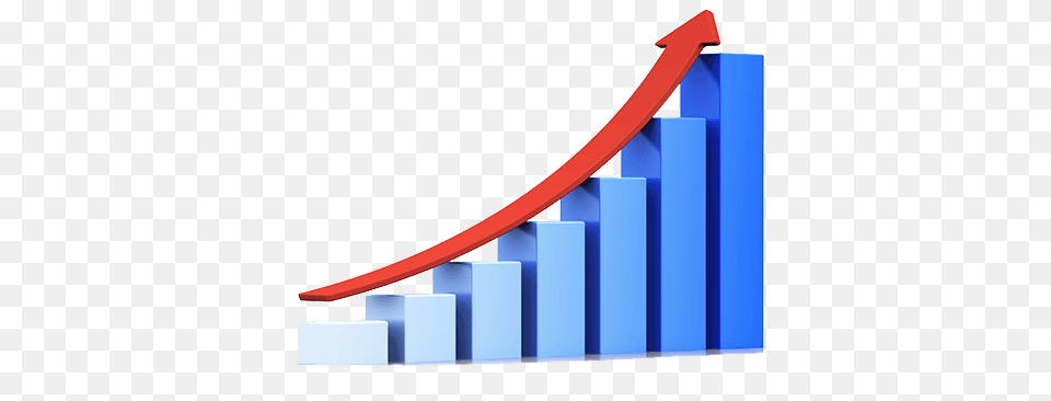 Blue Growth Graph Transparent, Handrail, Blade, Dagger, Knife Png Image