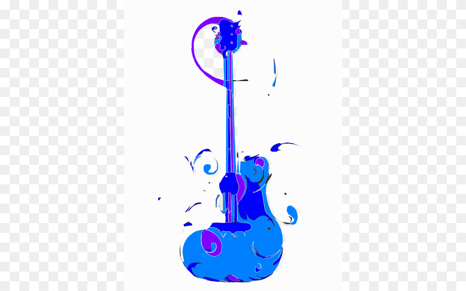 Blue Guitar Clip Art For Web, Musical Instrument, Smoke Pipe Free Png Download