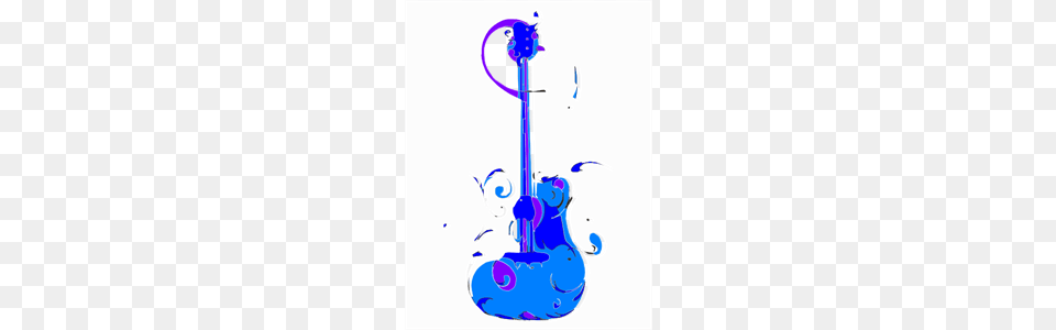 Blue Guitar Clip Art For Web, Smoke Pipe, Musical Instrument Free Png Download