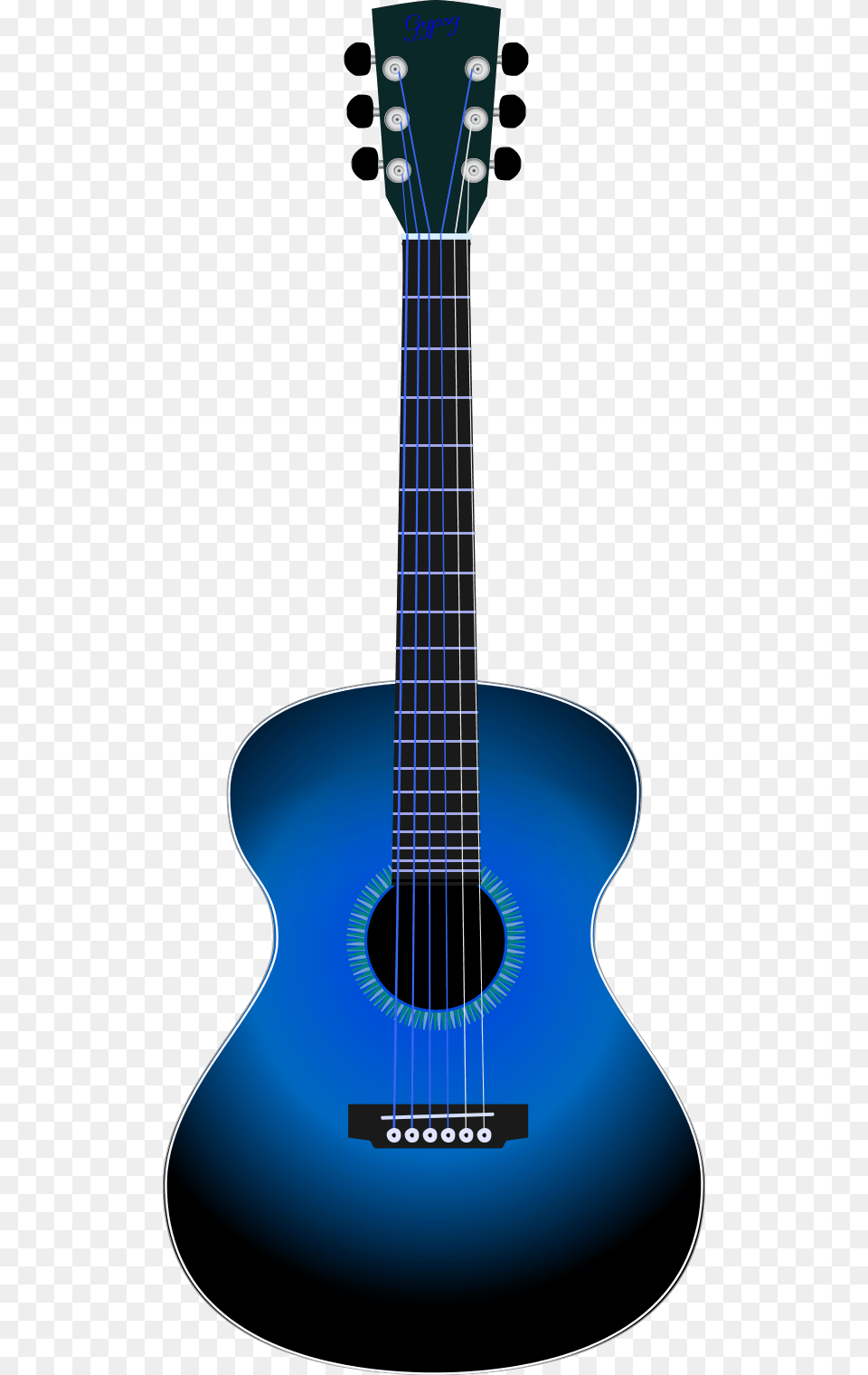 Blue Guitar Clipart Acoustic Guitar Clipart, Musical Instrument, Bass Guitar Free Png Download