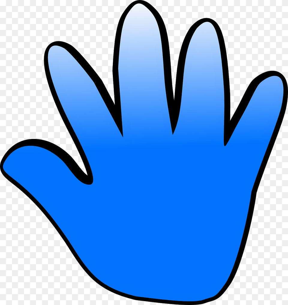 Blue Hand Clipart, Clothing, Glove, Animal, Fish Free Transparent Png