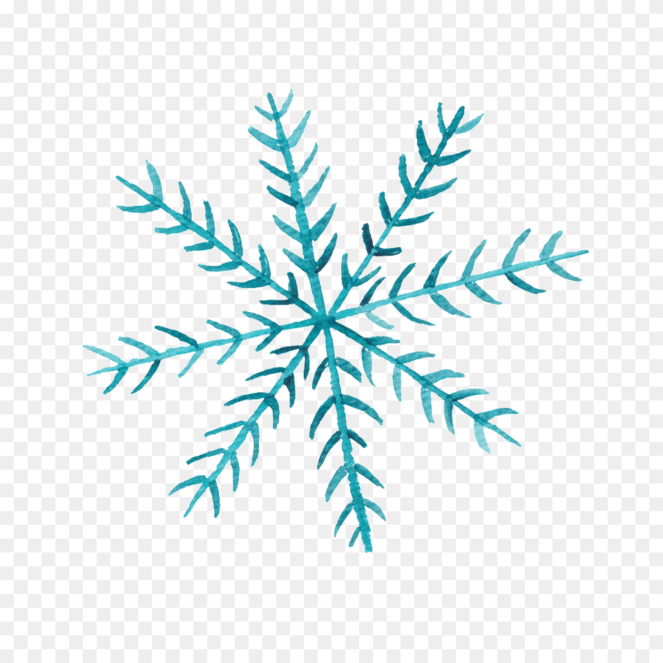 Blue Hand Painted Snowflakes Christmas Transparent Decorative, Nature, Outdoors, Snow, Snowflake Png