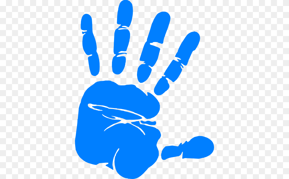 Blue Hand Print Clip Art, Body Part, Finger, Person, Baby Free Transparent Png