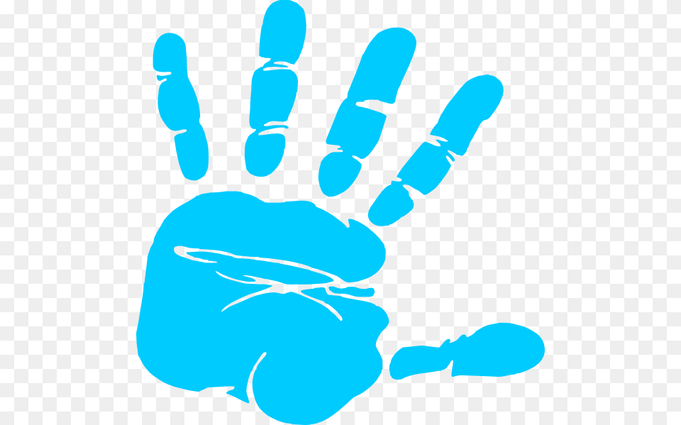Blue Hand Print Clip Art, Body Part, Finger, Person, Baby Free Png