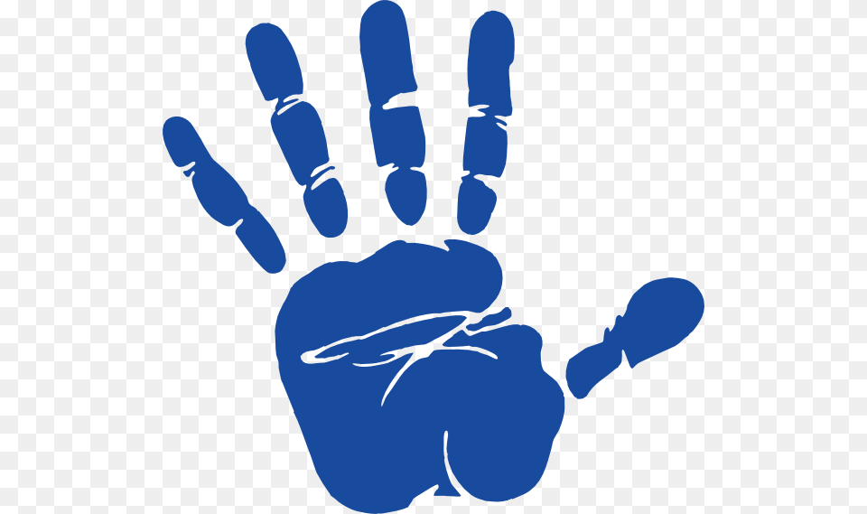 Blue Hand Print Clip Art, Body Part, Person, Baby, Footprint Png Image