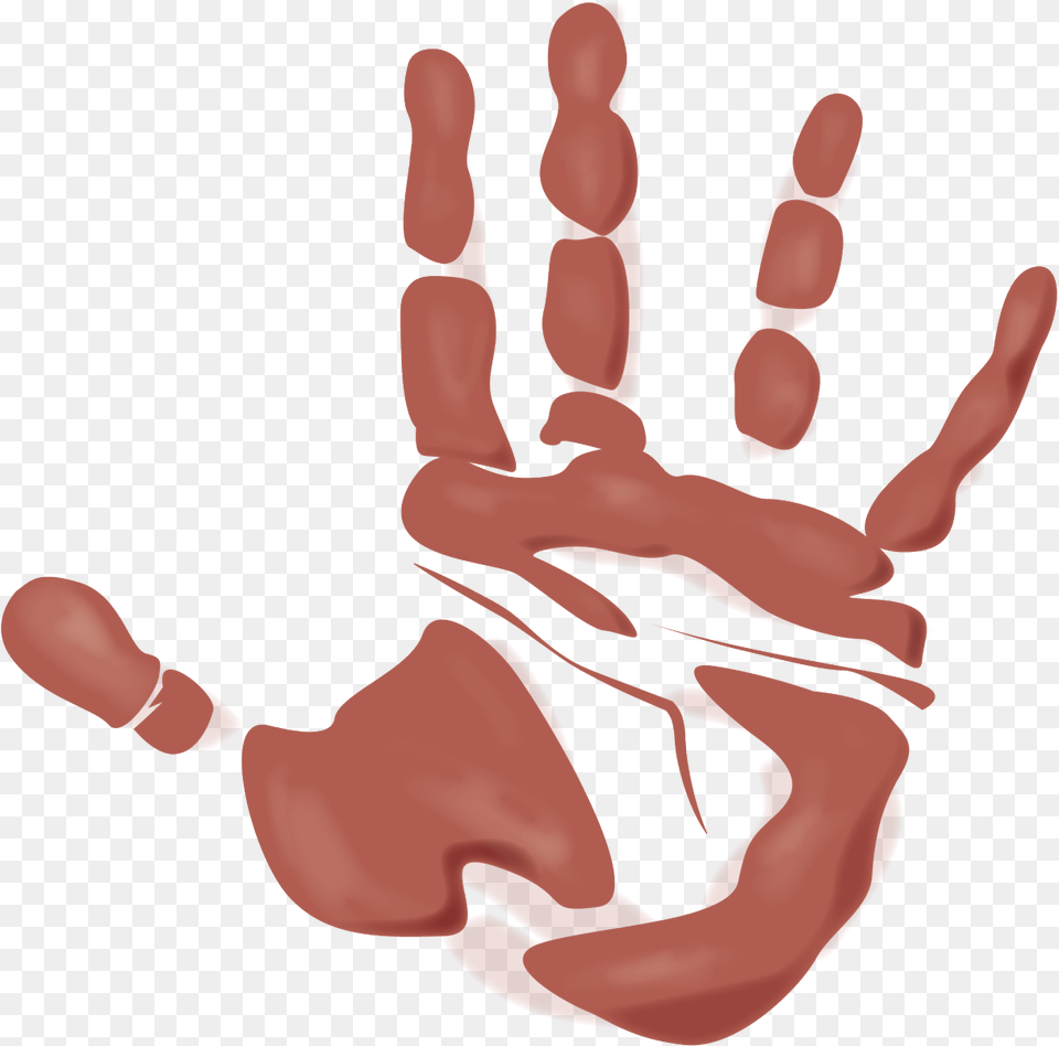 Blue Hand Print Clip Art At Clker Supernatural, Body Part, Finger, Person, Baby Free Png Download
