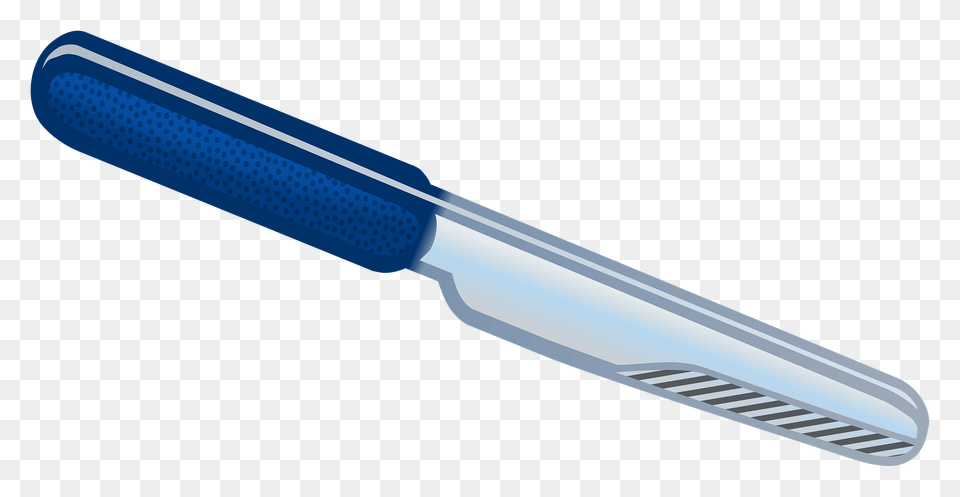Blue Handled Knife Clipart, Blade, Weapon, Razor Png Image