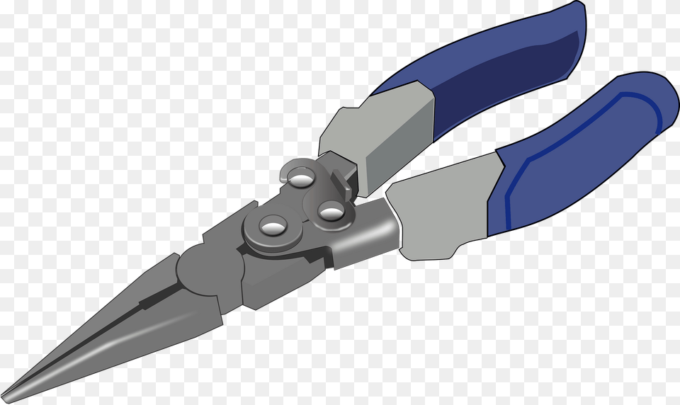 Blue Handled Pliers Clipart, Device, Tool, Blade, Dagger Png