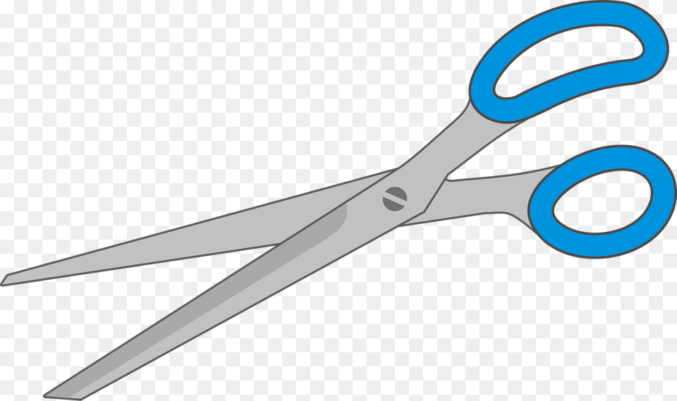 Blue Handled Scissors Clipart, Blade, Shears, Weapon, Dagger Png