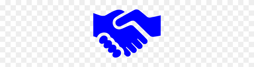 Blue Handshake Icon Png