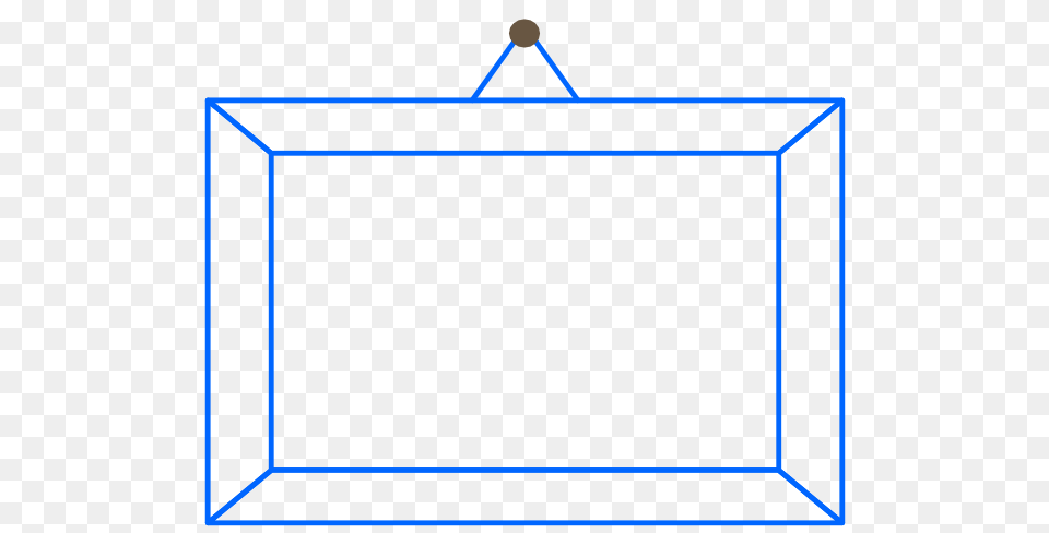 Blue Hanging Frame Clip Art, White Board, Electronics, Screen Free Png