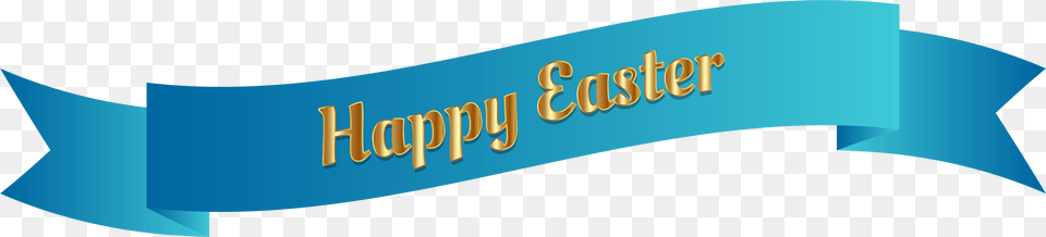 Blue Happy Easter Banner Clip Art Image Happy Easter Transparent Background, Sash, Text Free Png Download