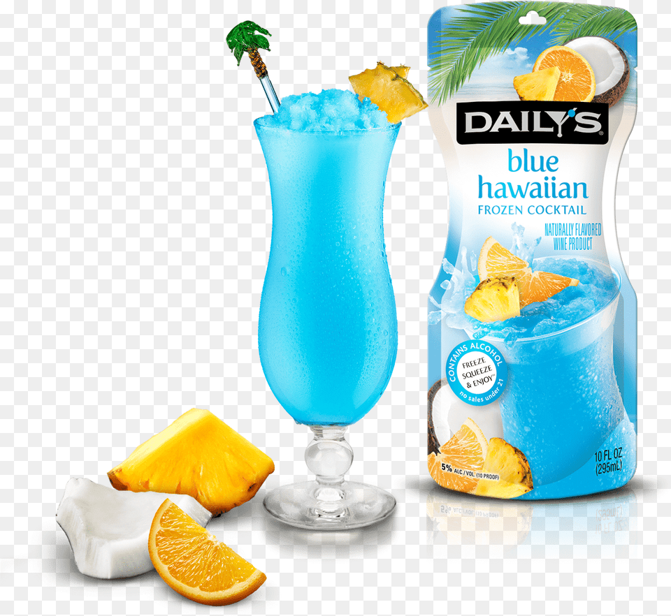 Blue Hawaiian Blue Hawaiian Frozen Cocktail, Alcohol, Beverage, Plant, Fruit Png Image
