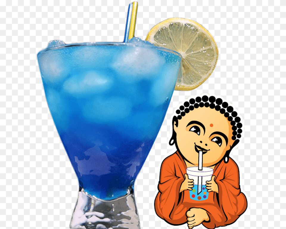 Blue Hawaiian Lemonade Powder Drink Mix By Buddha Bubbles Bubble Tea, Alcohol, Baby, Beverage, Cocktail Png Image
