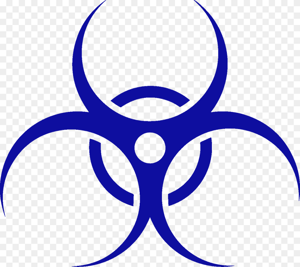 Blue Hazmat Icon Biohazard Clipart, Pattern, Symbol Free Png Download