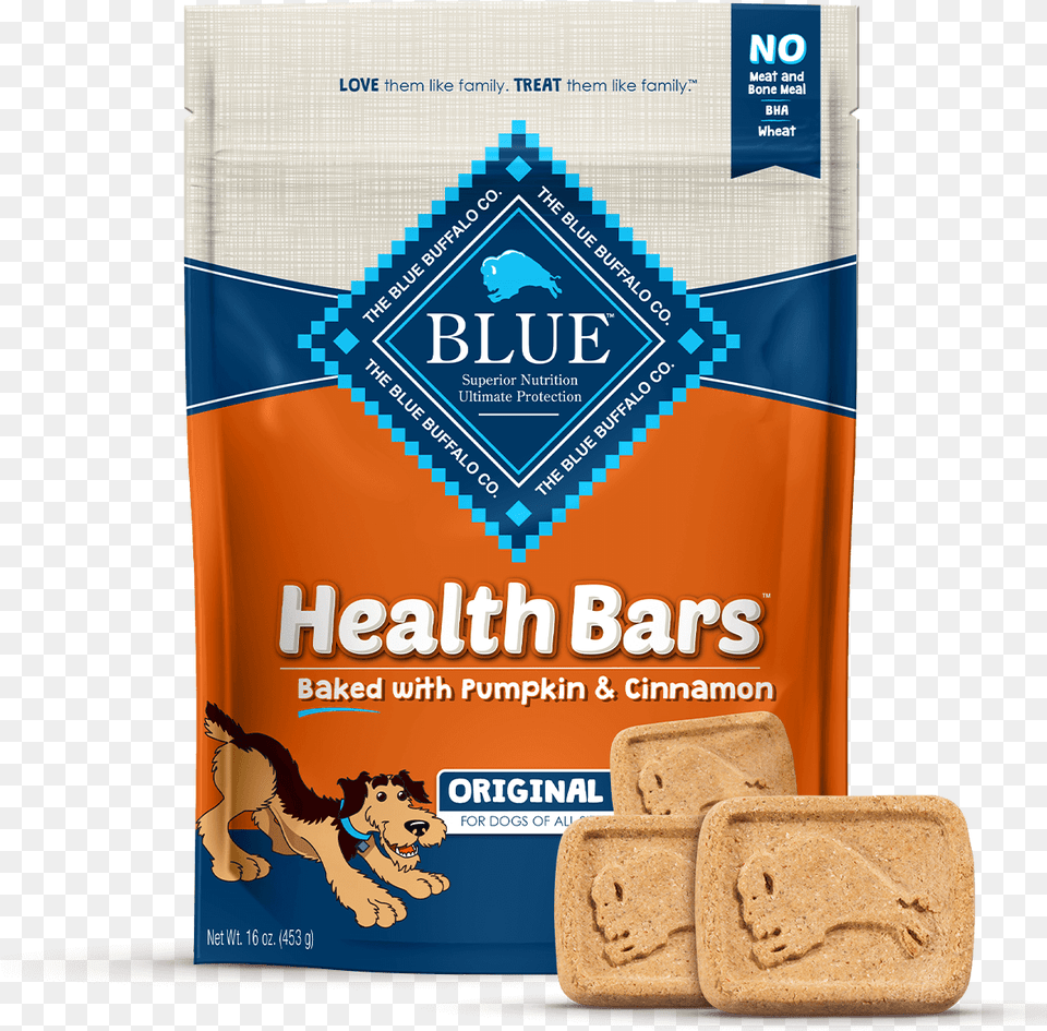 Blue Health Bars With Pumpkin And Cinnamon Dog Treats Blue Buffalo Dog Treats, Bread, Food Png Image